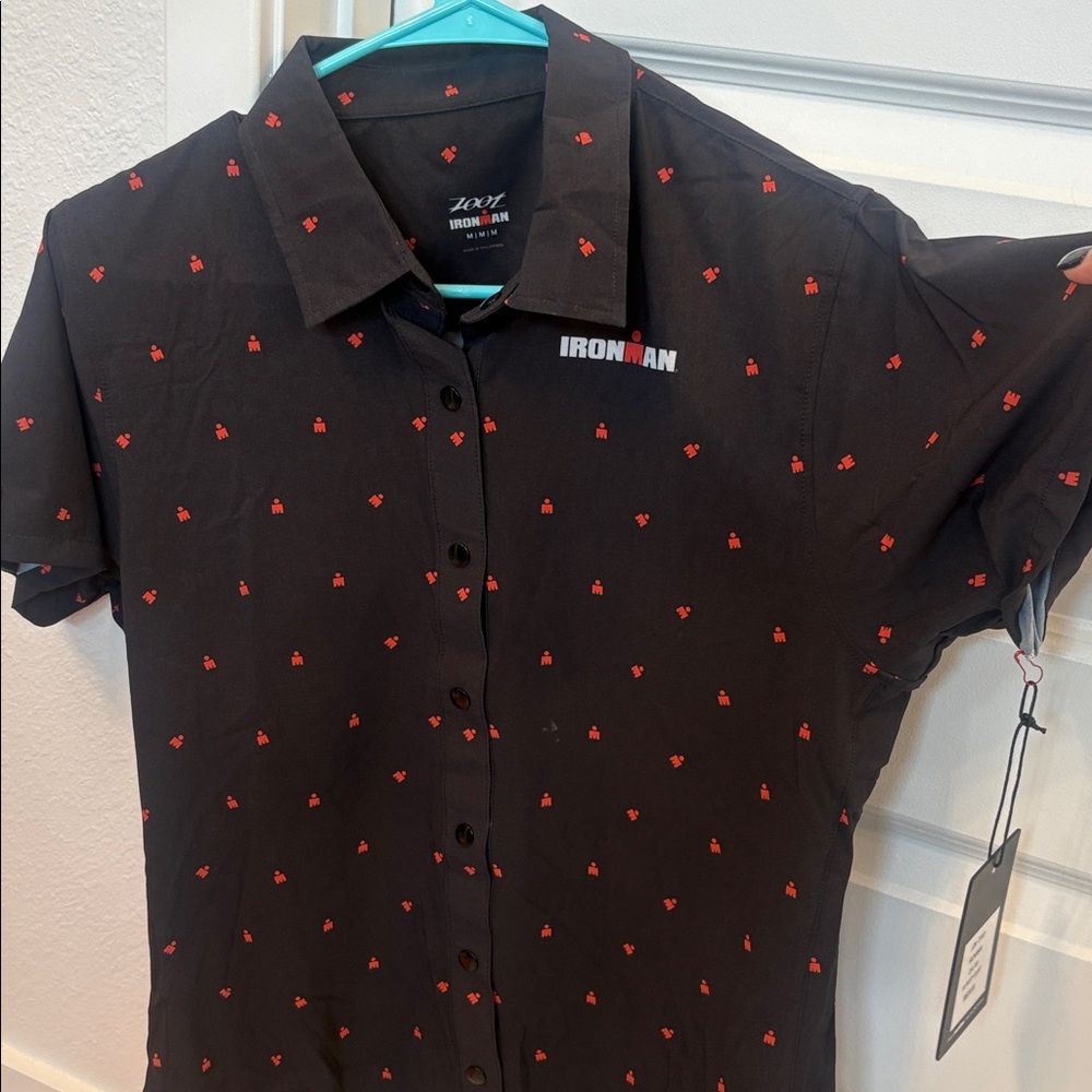 IRONMAN Zoot women’s polo M Dot shirt NWT